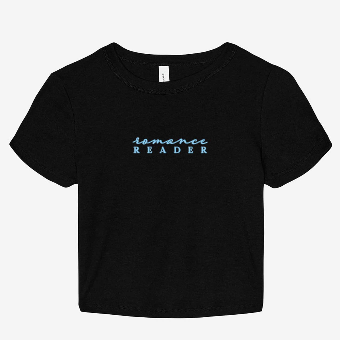 Romance Reader Embroidered Baby Tee (Pre-Order)