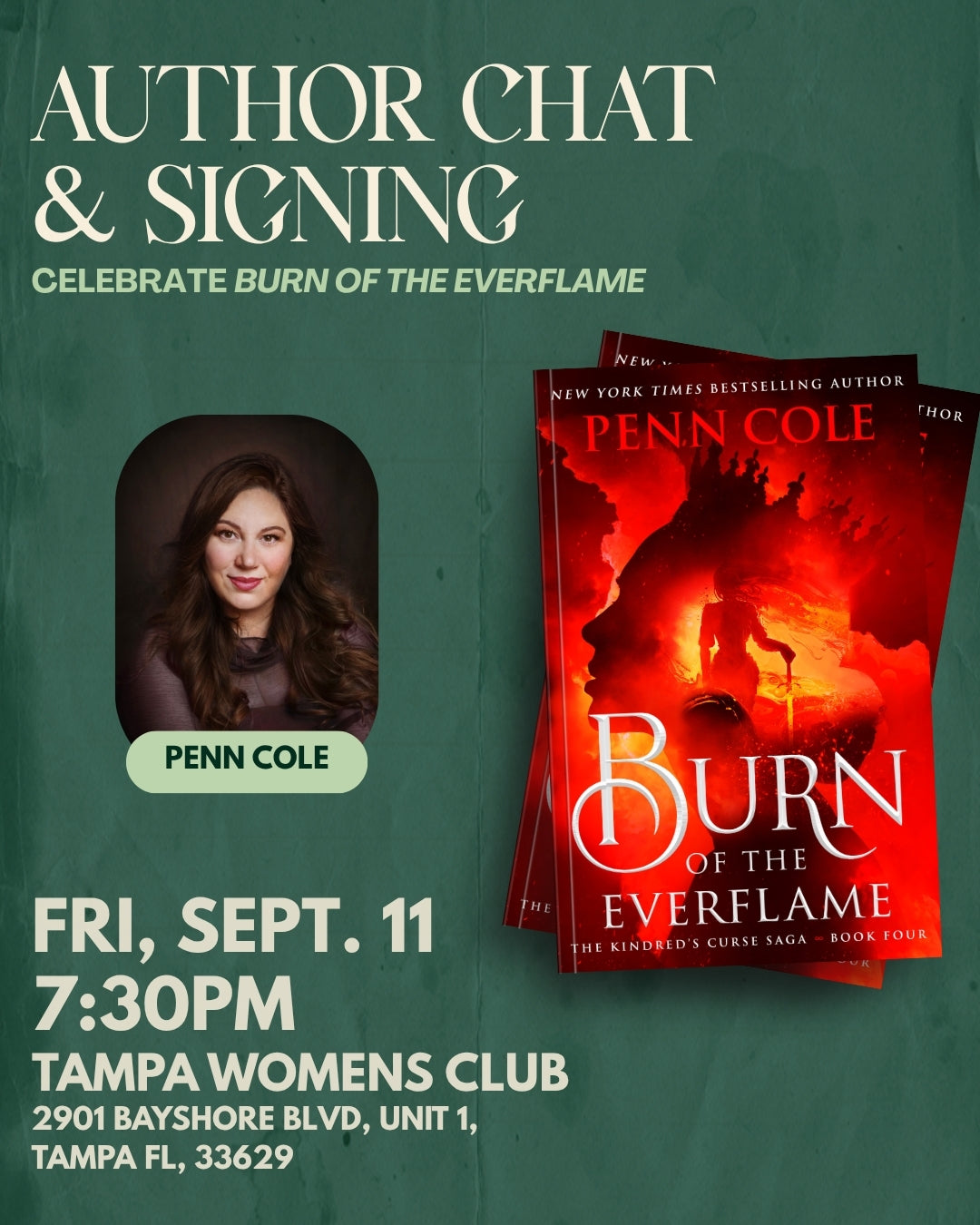 Penn Cole Book Tour - Burn of the Everflame