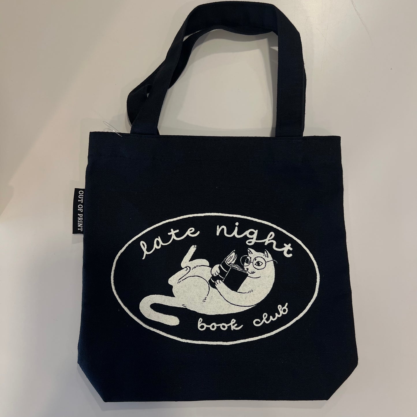 Late Night Book Club mini tote Out of Print
