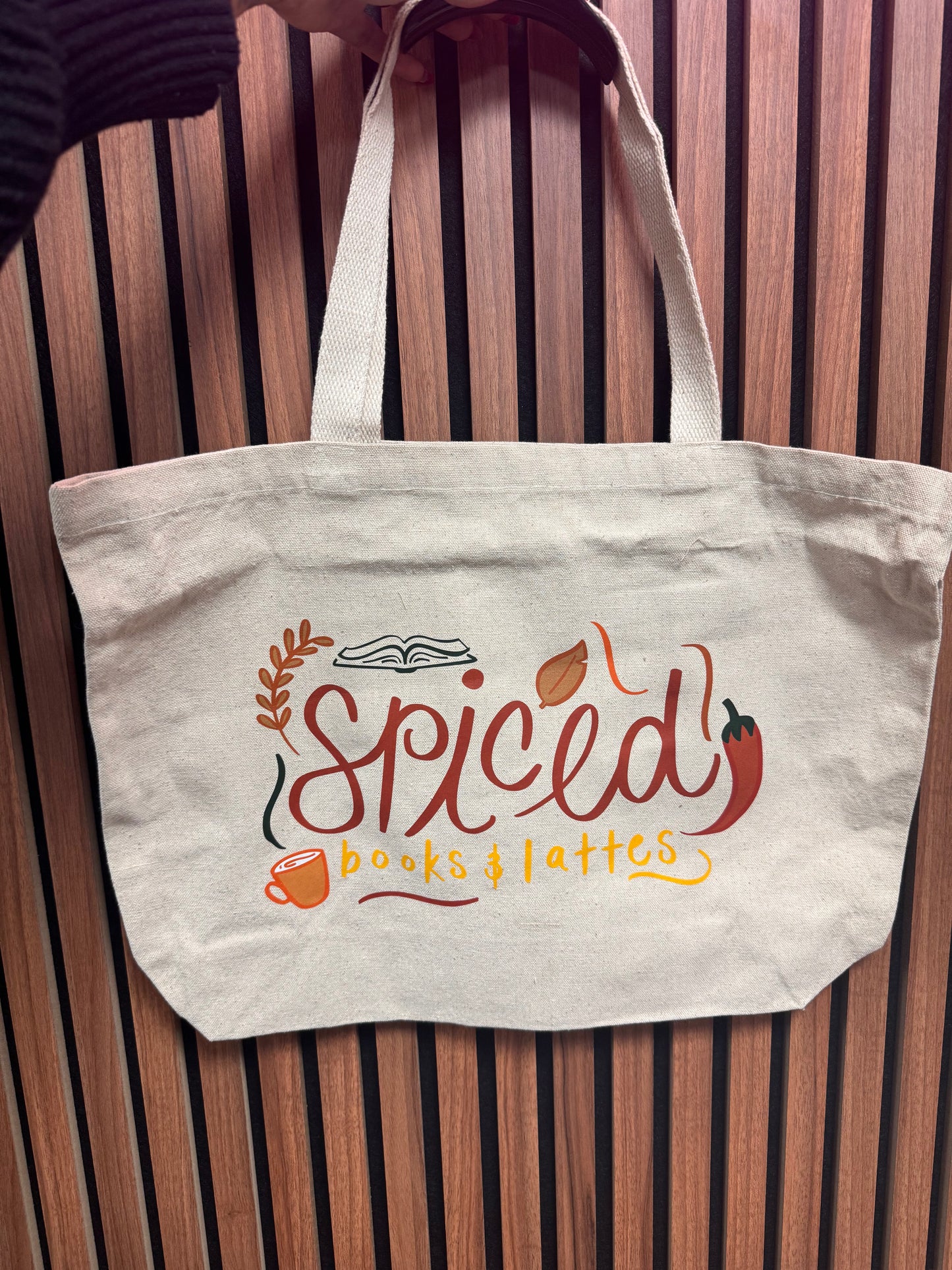Spiced Books & Latte Tote