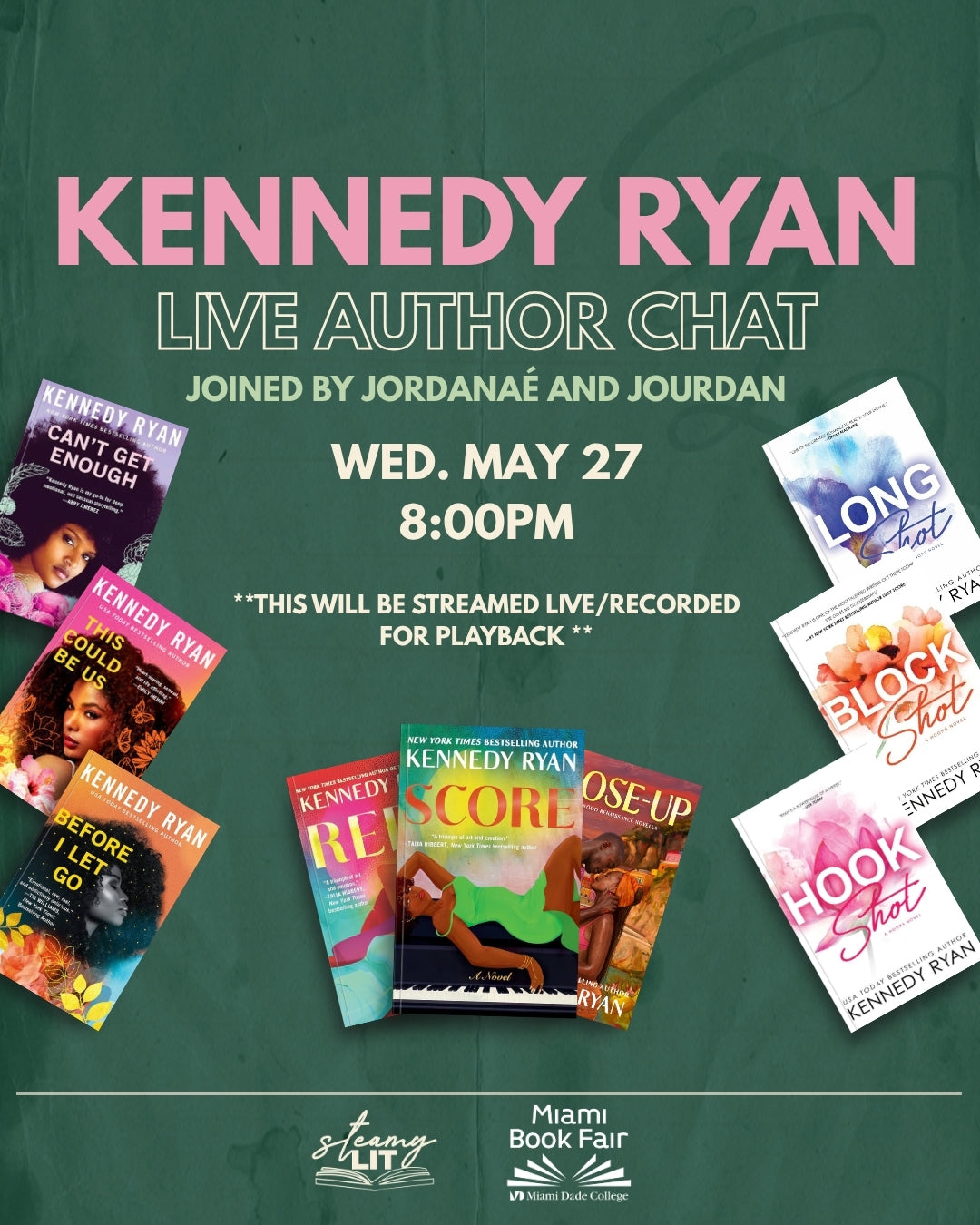 Live Stream/Recorded - Celebrate Score with Kennedy Ryan in Miami!