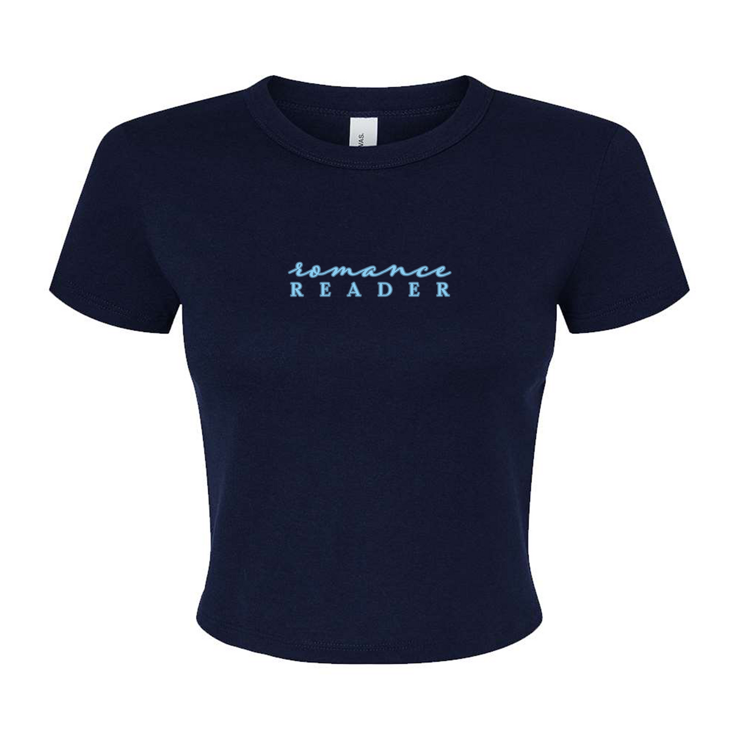 Romance Reader Embroidered Baby Tee (Pre-Order)