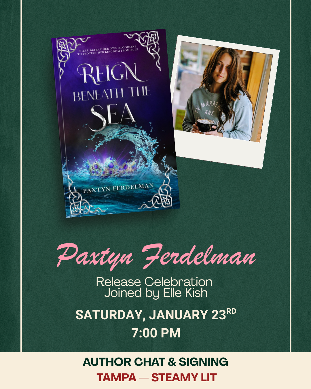 Author Visit (Tampa) - Meet Author Paxtyn Ferdelman! Book Signing & Conversation!