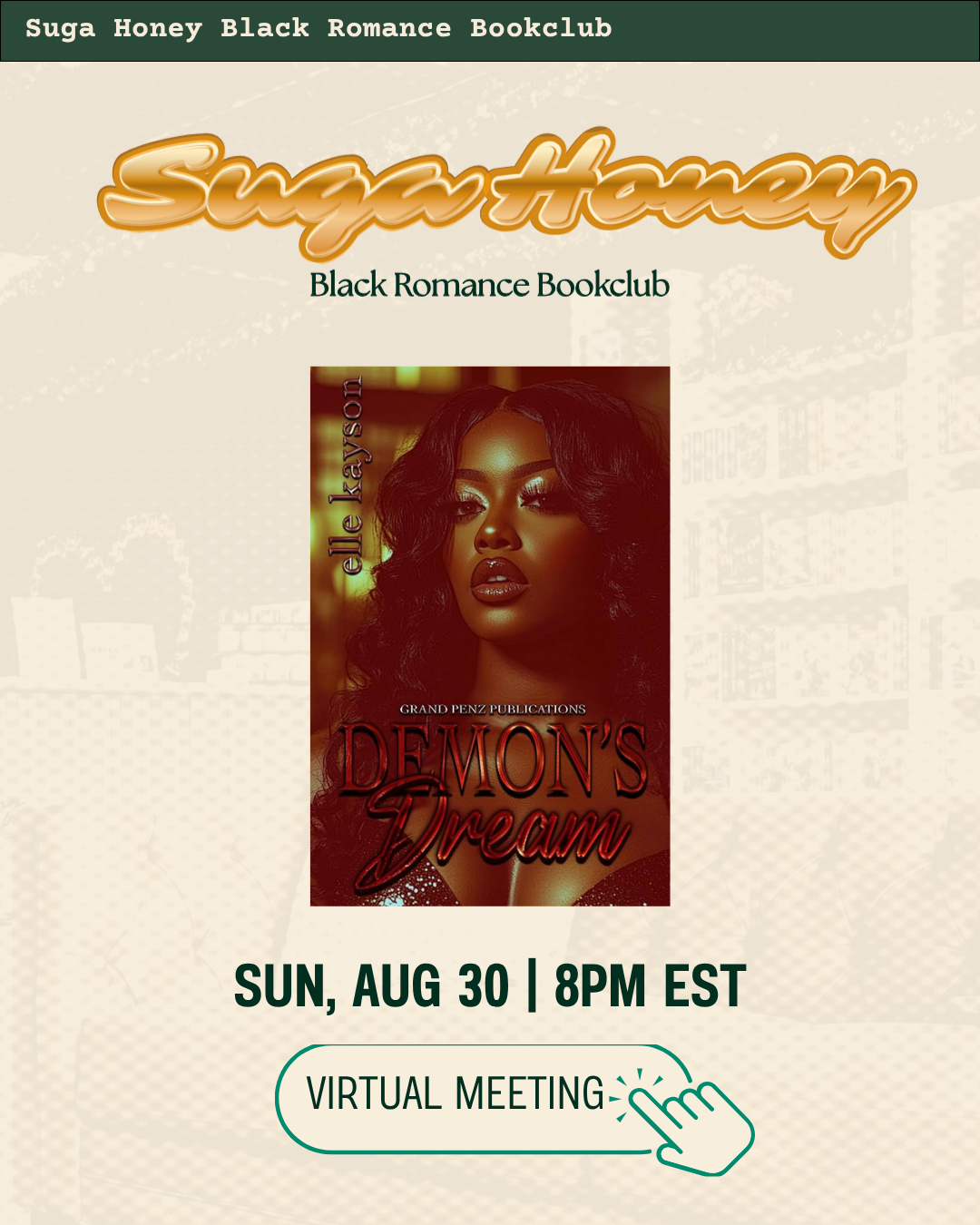 August 2026 - Suga Honey Black Romance Bookclub