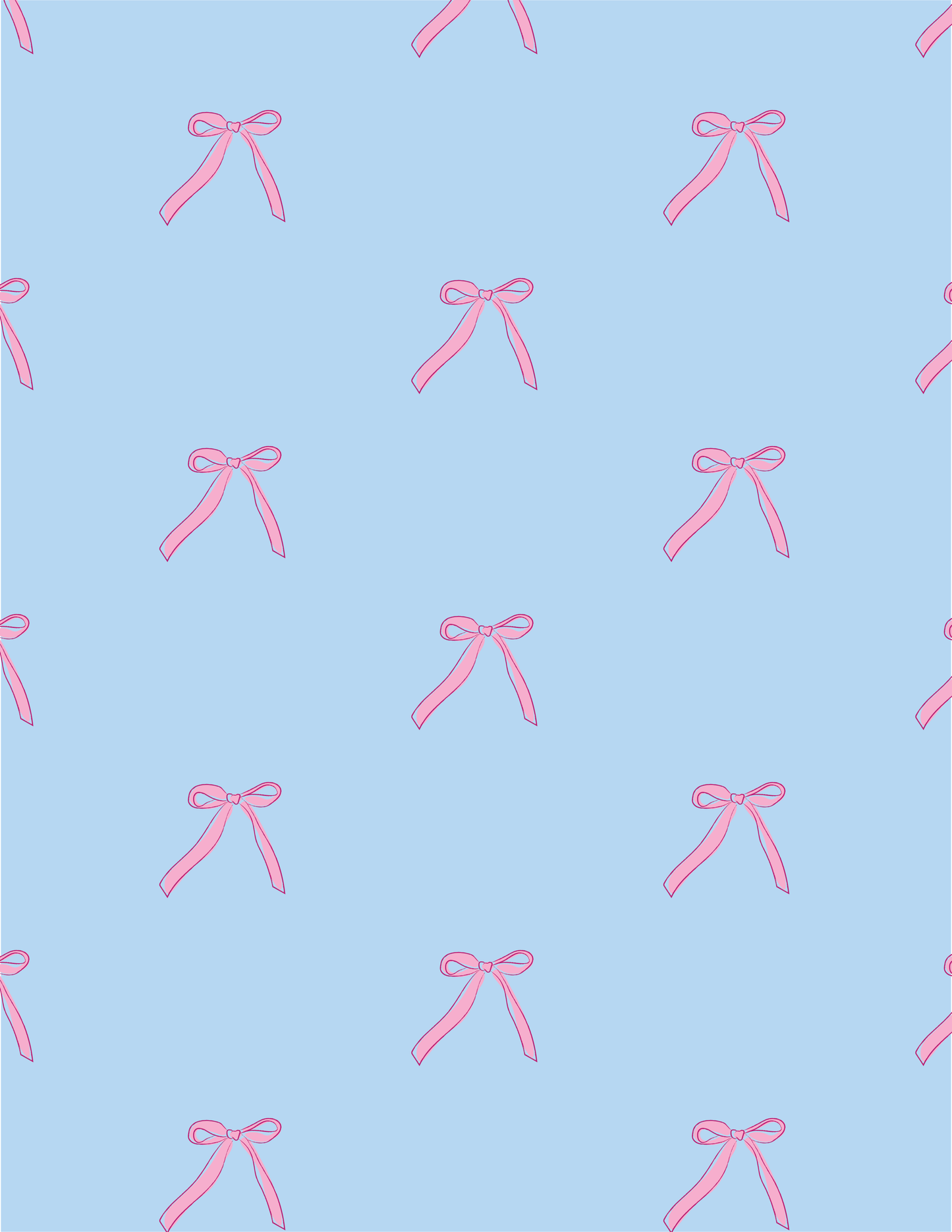 Pink Bows Book Sleeve