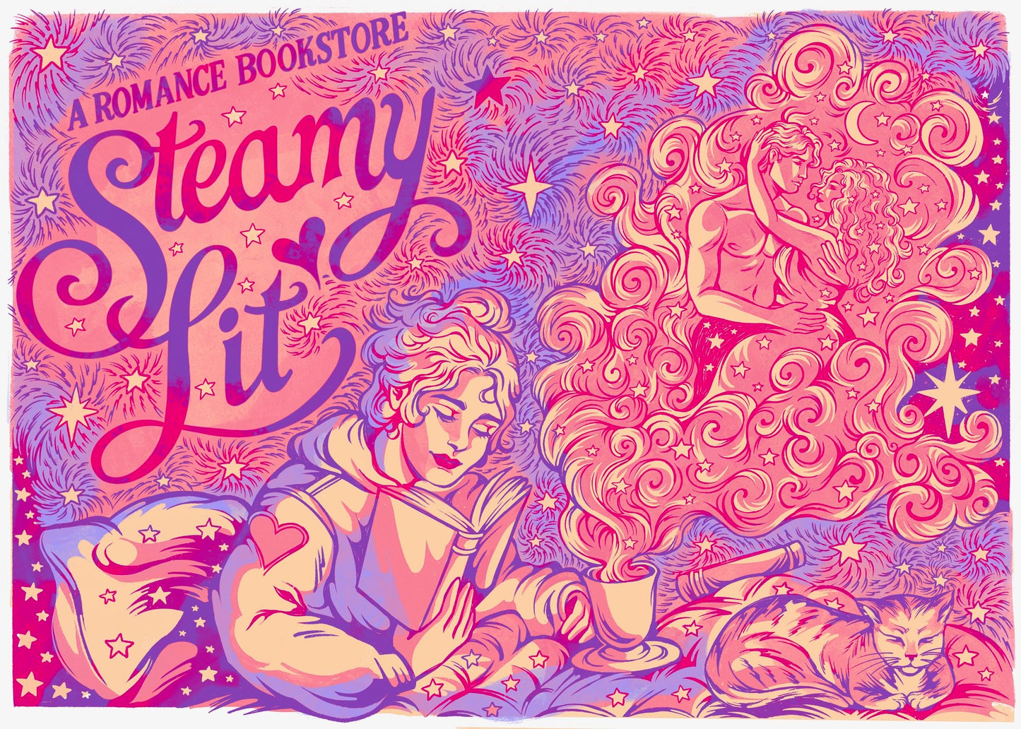 Steamy Lit Romance Bookstore Tote