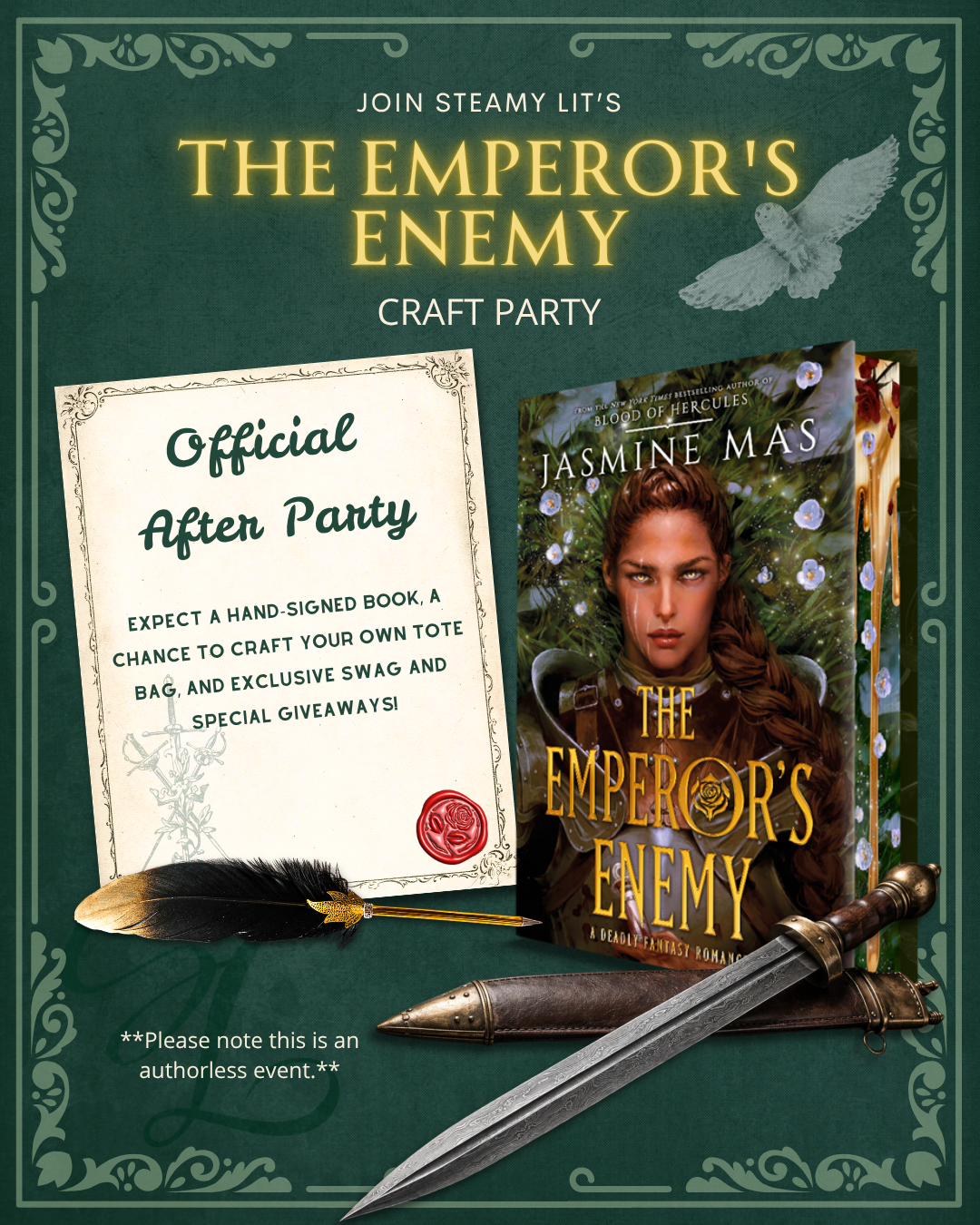 The Emperor's Enemy by Jasmine Mas Release Craft Party
