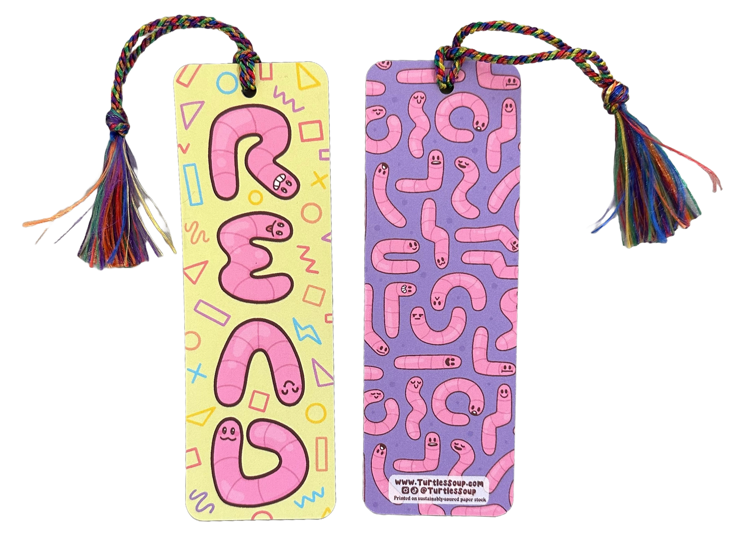 Read Book Worms Gift Bookmark with Tassel