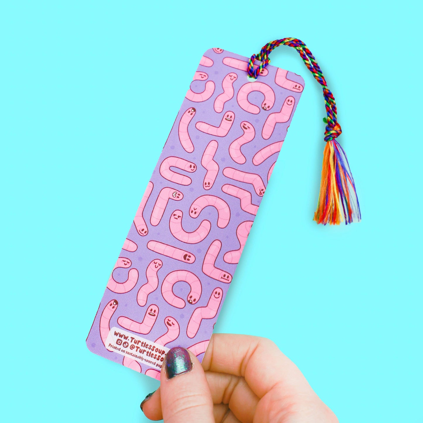 Read Book Worms Gift Bookmark with Tassel