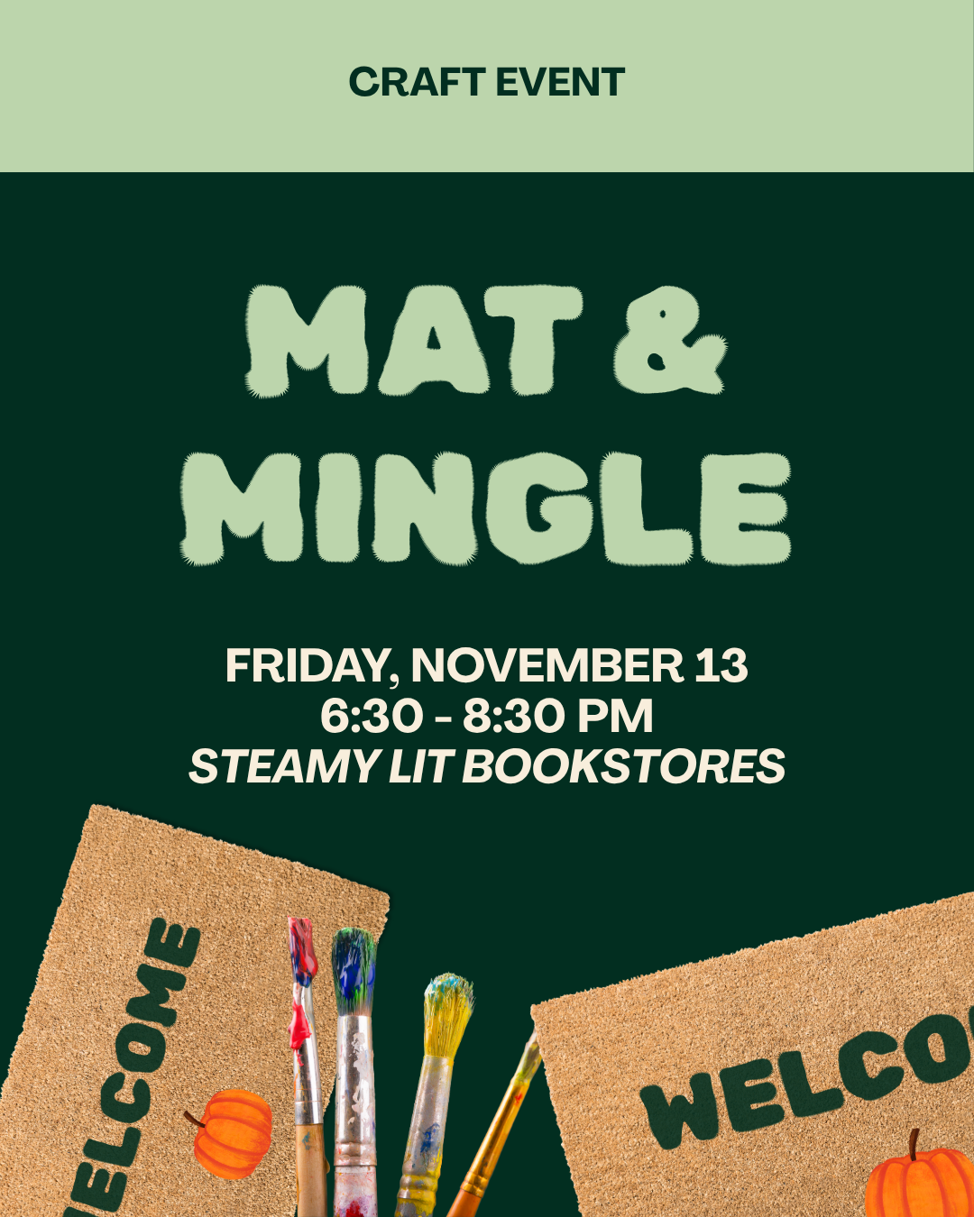 Mat & Mingle: Fall Doormat Paint & Sip