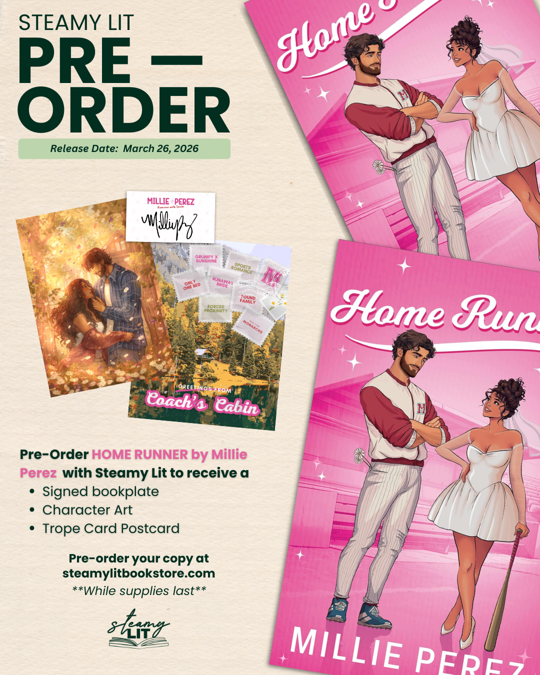 Home Runner by Millie Perez (New York Monarchs #3) Pre-order Campaign
