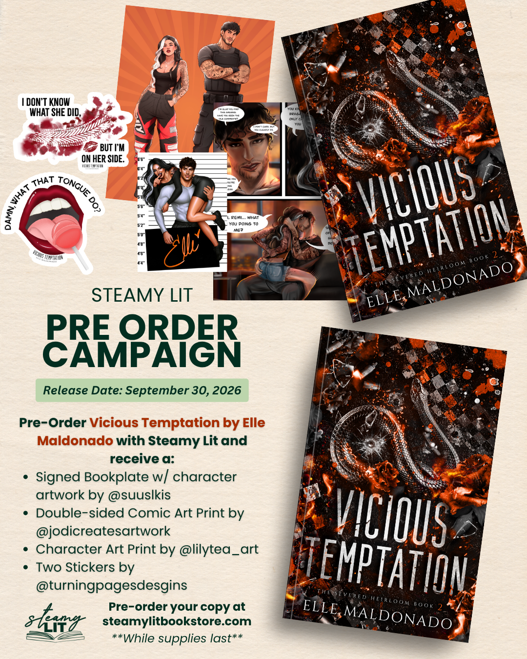 Vicious Temptation by Elle Maldonado (Pre-Order Campaign)