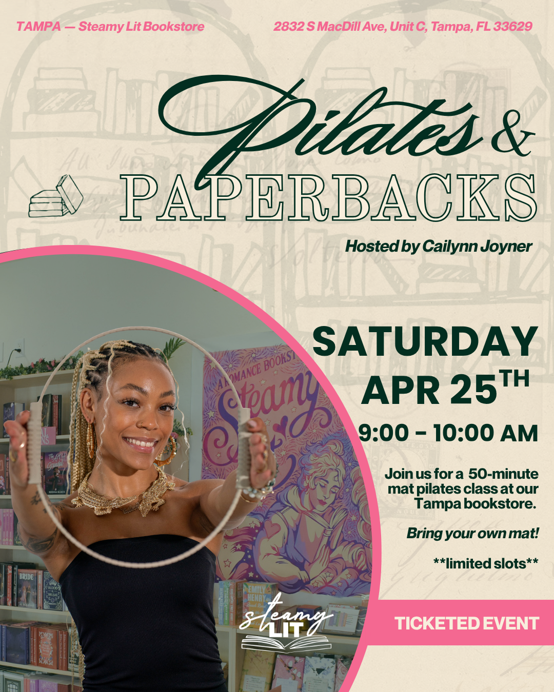 Pilates & Paperbacks - Tampa (April 2026)