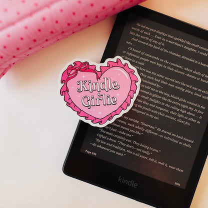 Vinyl Decal Kindle Girlie Pink Heart
