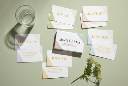 Mind Cards: Wellbeing Deck for Self-Care & Wellness Gift