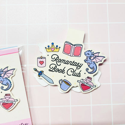 Magnetic Bookmark, Romantasy Book Club with Dragon