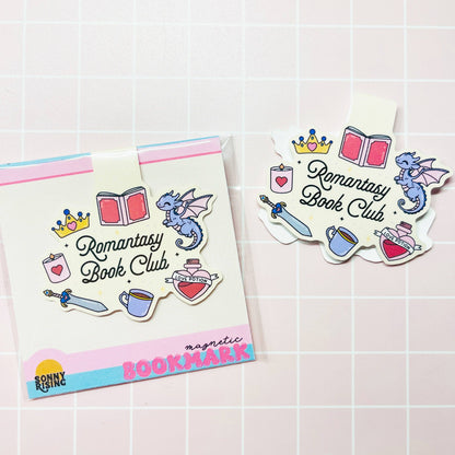 Magnetic Bookmark, Romantasy Book Club with Dragon