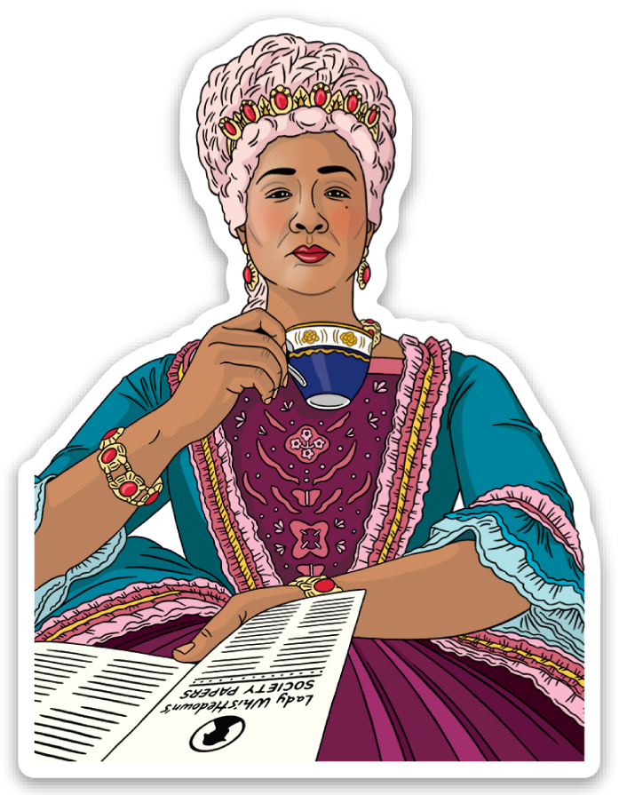 Bridgerton Spill the Tea Die Cut Sticker