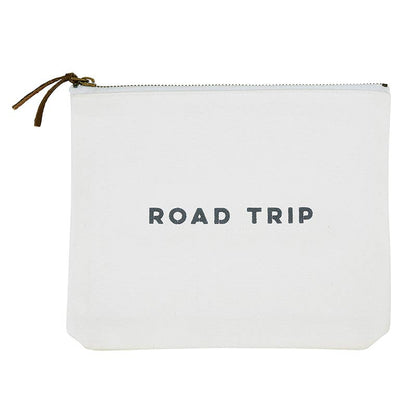 Road Trip Canvas Zip Pouch