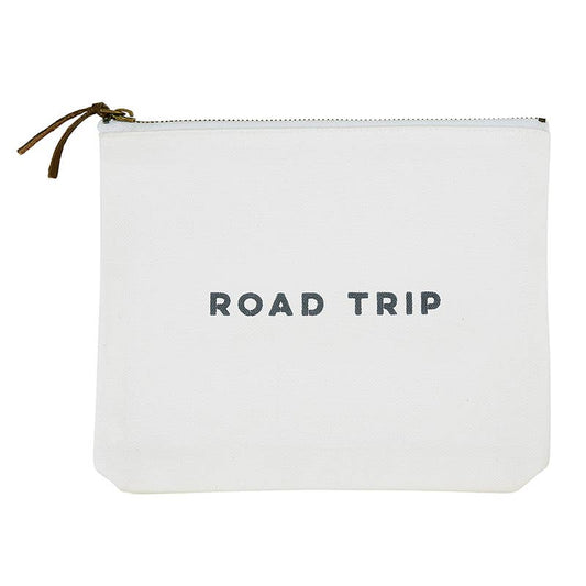 Road Trip Canvas Zip Pouch