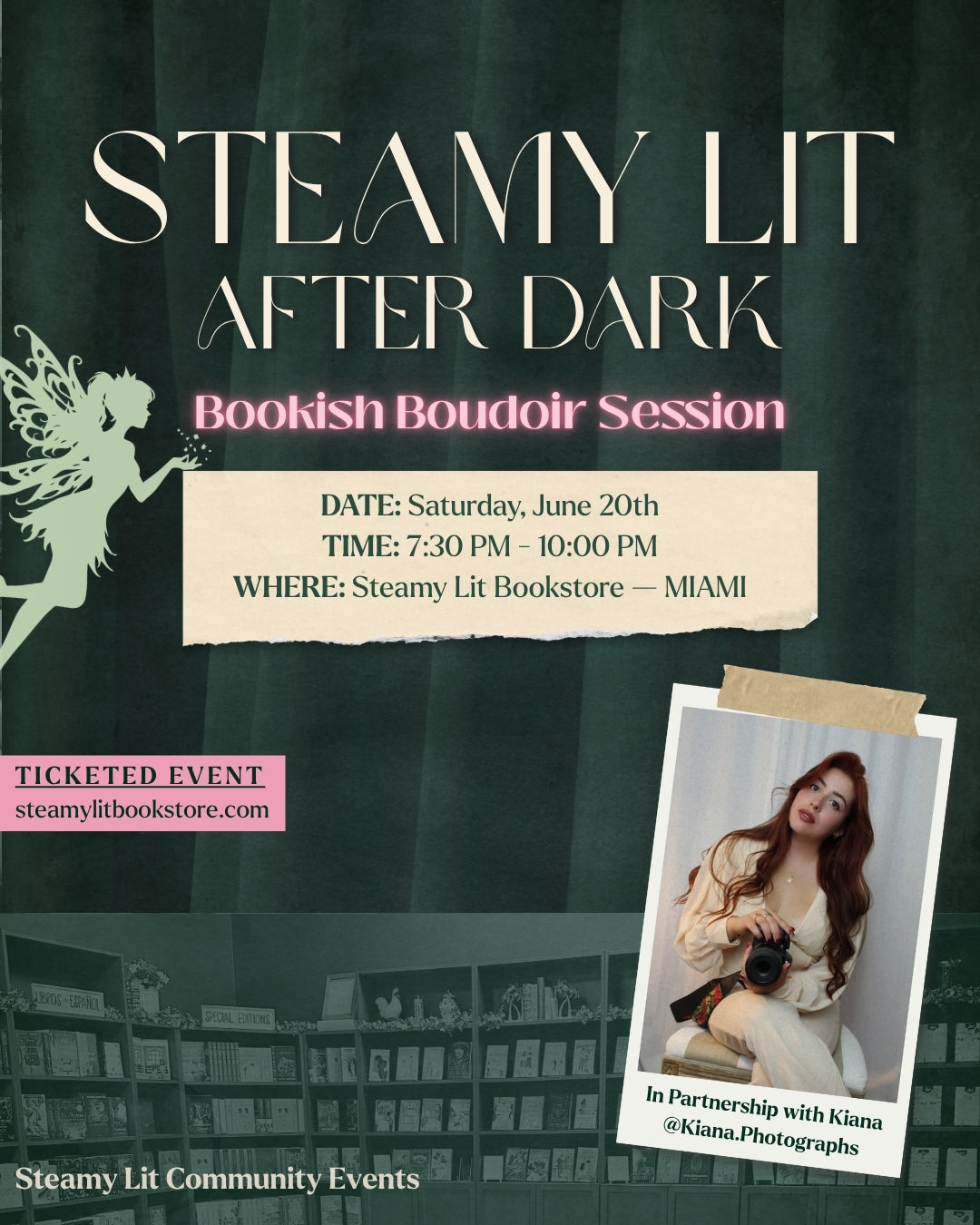 Steamy Lit After Dark x Kiana Photographs - Boudoir Photography - Miami