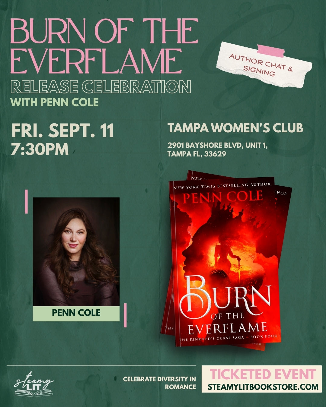 Penn Cole Book Tour - Burn of the Everflame