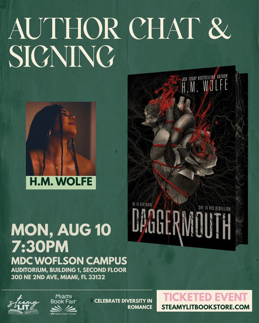 Come Celebrate Daggermouth with H.M. Wolfe in Miami with a Conversation and Meet & Greet