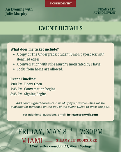 Celebrate The Undergrads: Student Union with Julie Murphy! Book Signing & Conversation