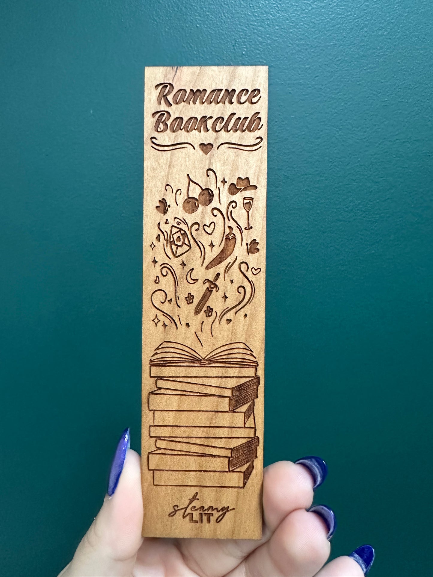 Wooden Bookmark (Steamy Lit)