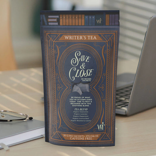 Writer's Tea Save & Close