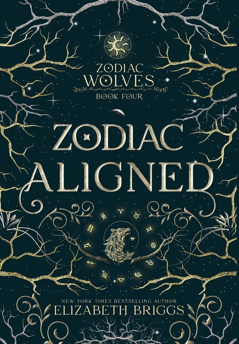 Zodiac Aligned (Zodiac Wolves #4) by Elizabeth Briggs (signed) (Hardcover)