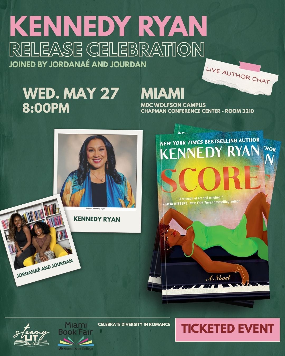 Celebrate Score with Kennedy Ryan in Miami!