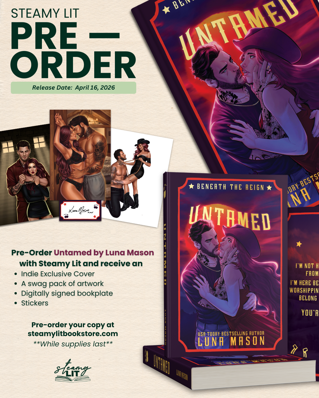 Untamed by Luna Mason (Pre-Order Campaign)