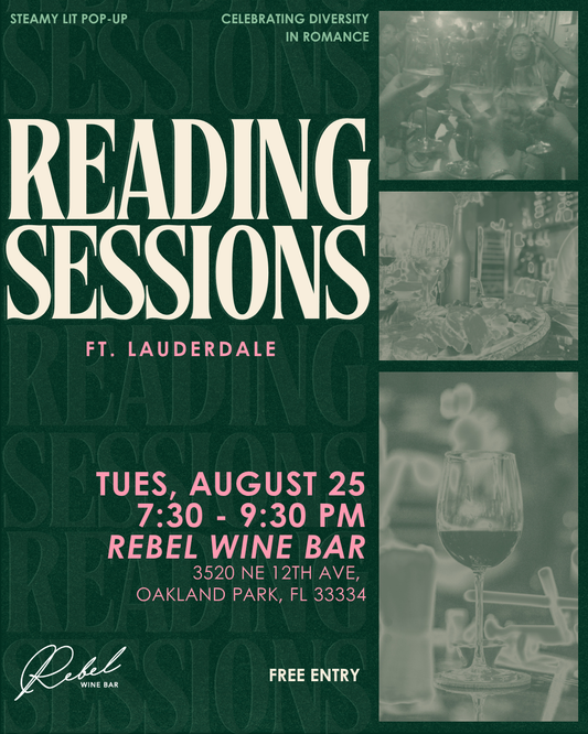 August Reading Session at Rebel Wine Bar FTL