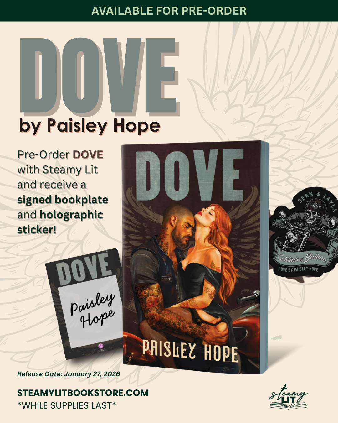 Dove: A Dark MC Romance by Paisley Hope