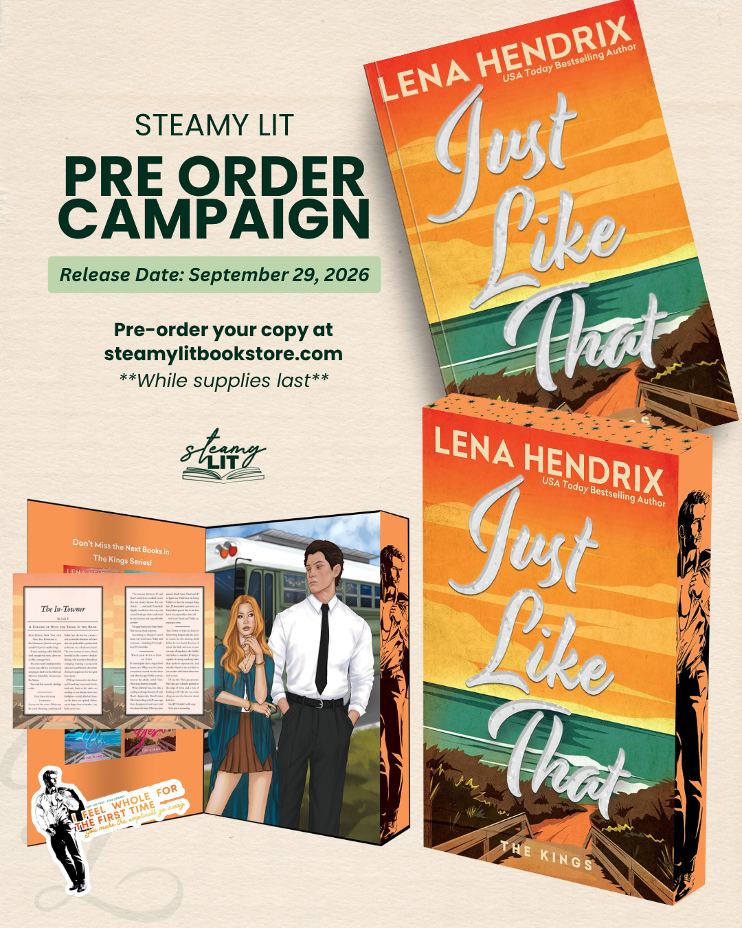 Just Like That by Lena Hendrix (Pre-Order Campaign) (Deluxe Limited Edition)