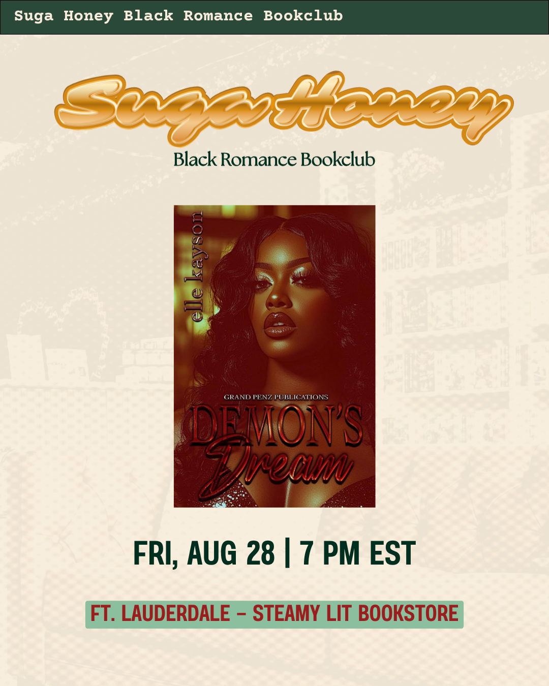 August 2026 - Suga Honey Black Romance Bookclub