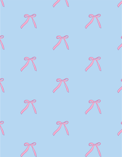 Pink Bows Book Sleeve