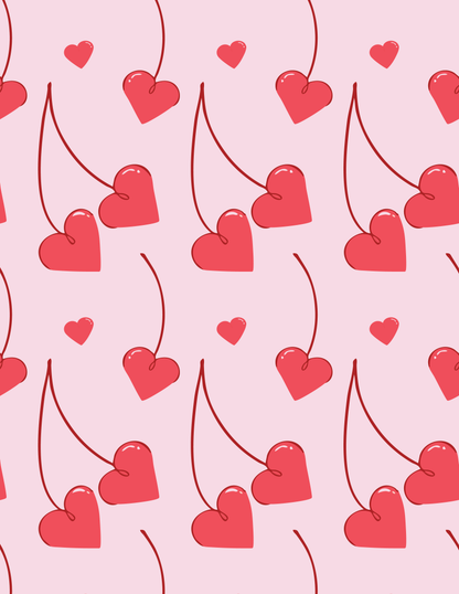 Cherry Heart Book Sleeve