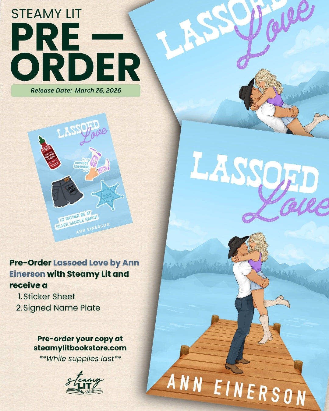 Lassoed Love by Ann Einerson (Pre-Order Campaign)