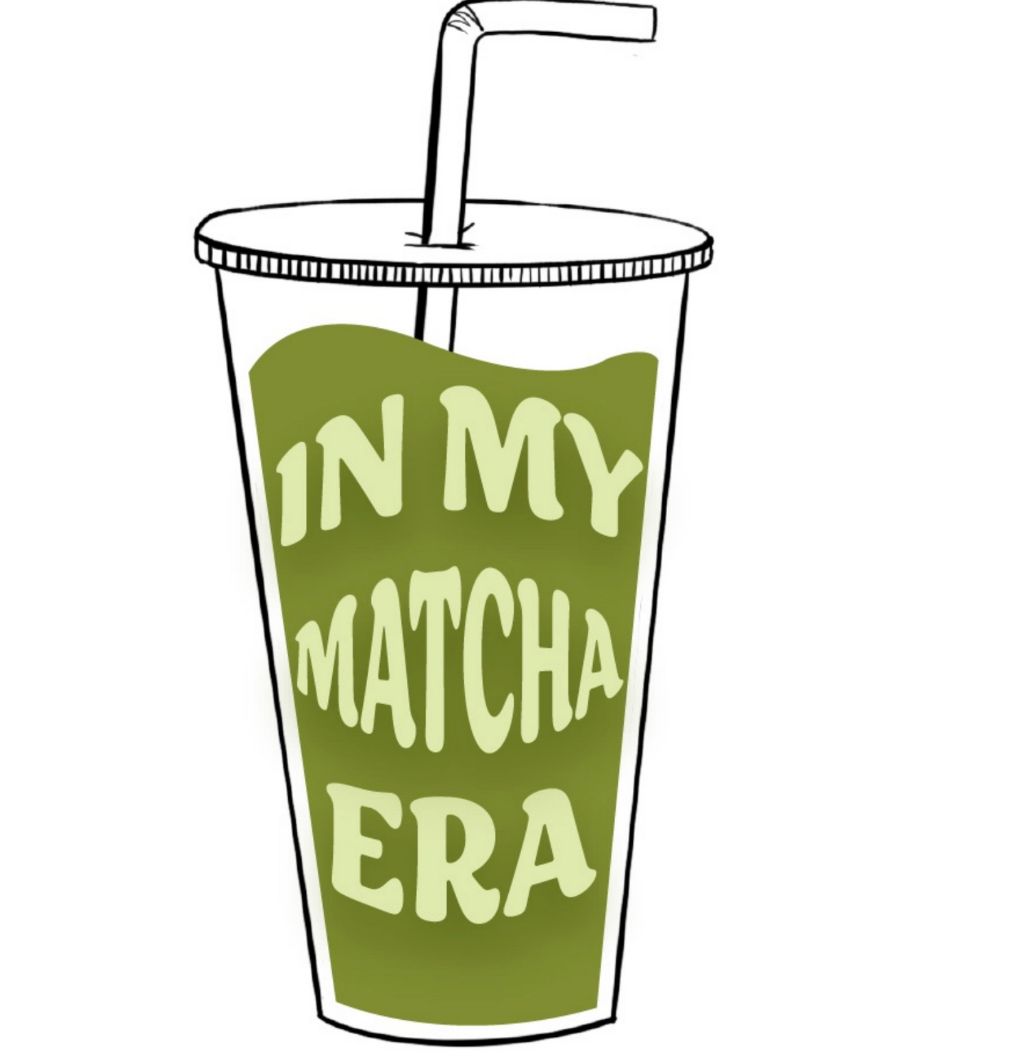 In my matcha era sticker