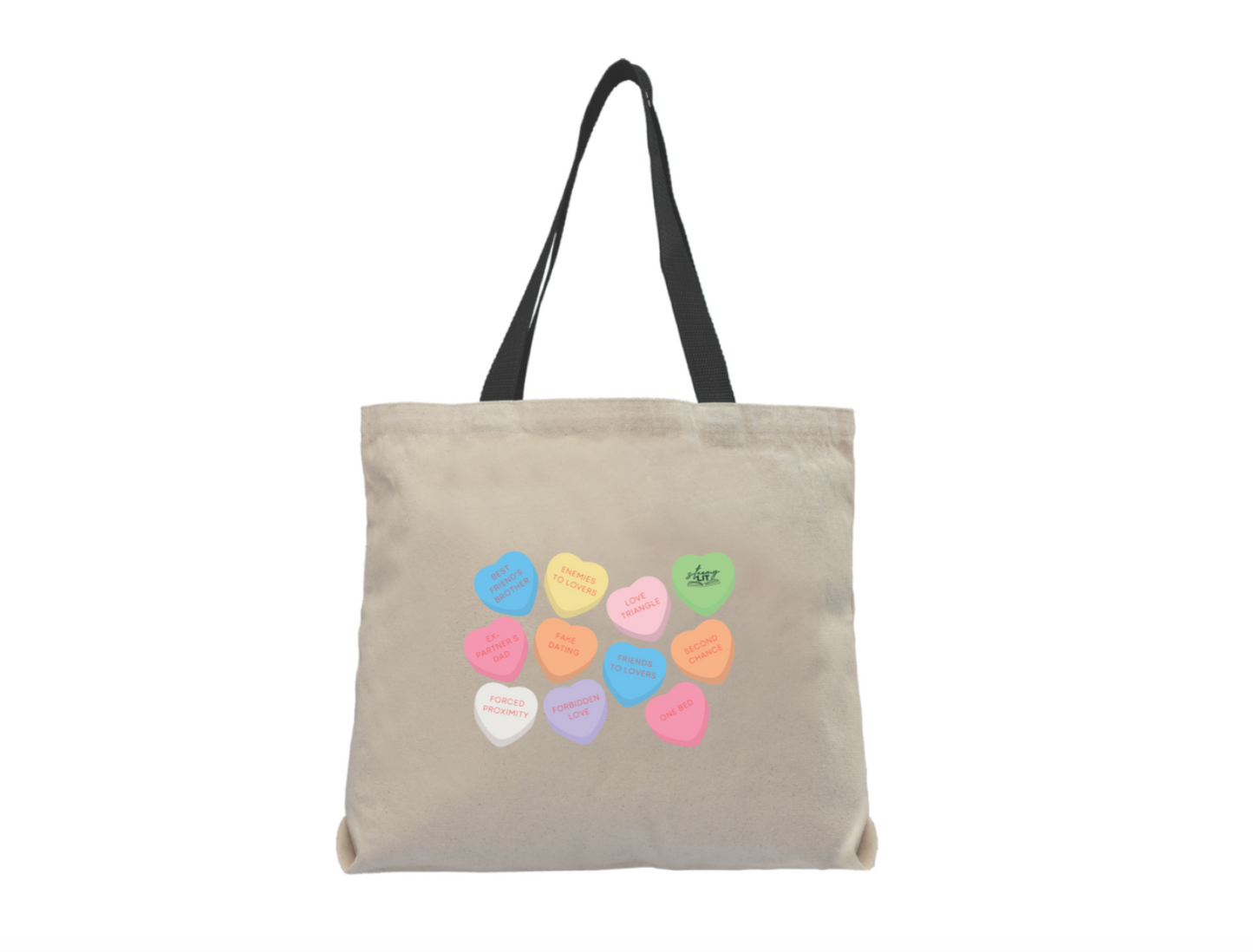 Candy Heart tropes tote