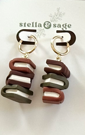 Book Stack Earrings