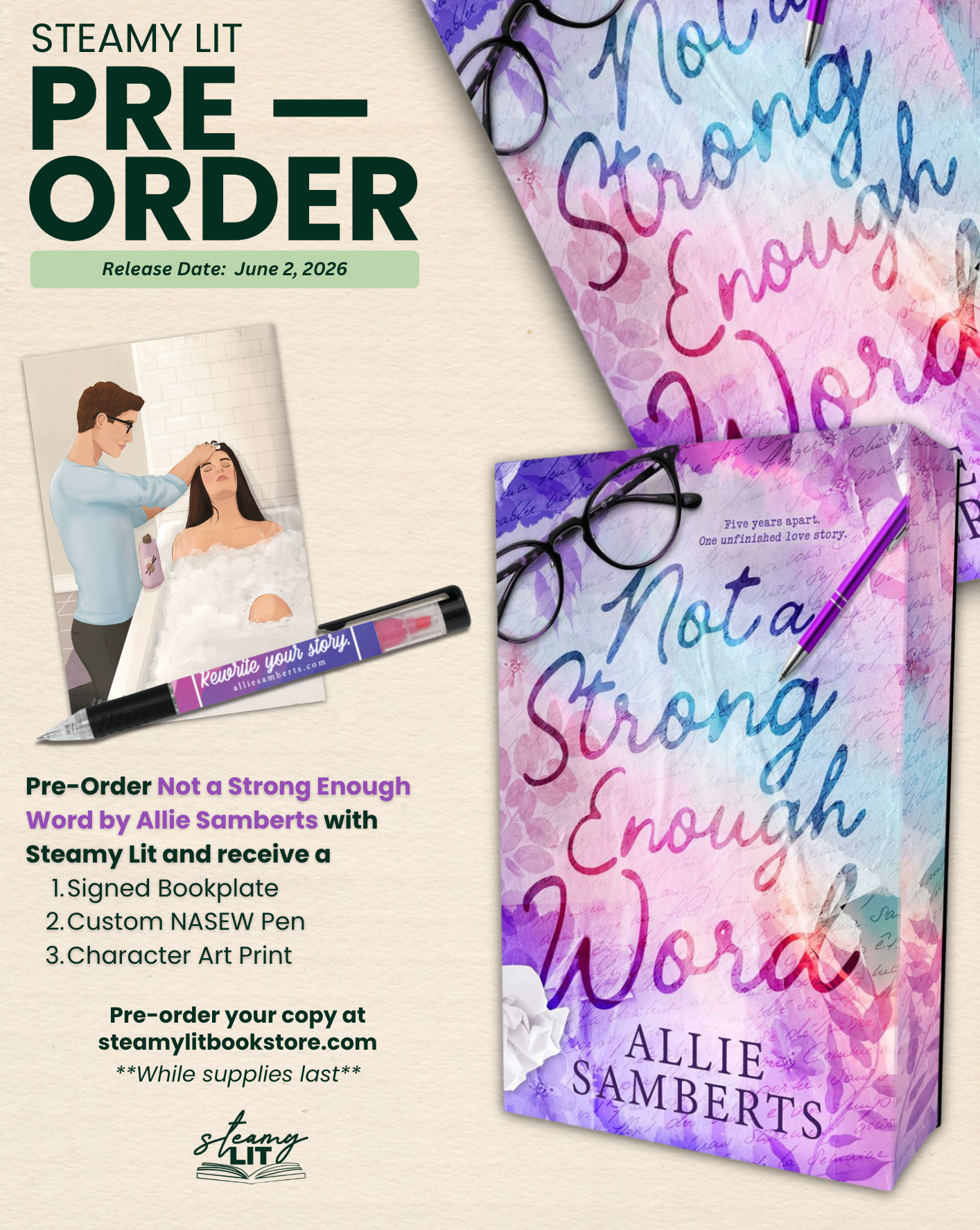 Not a Strong Enough Word by Allie Samberts (Pre-order Campaign)