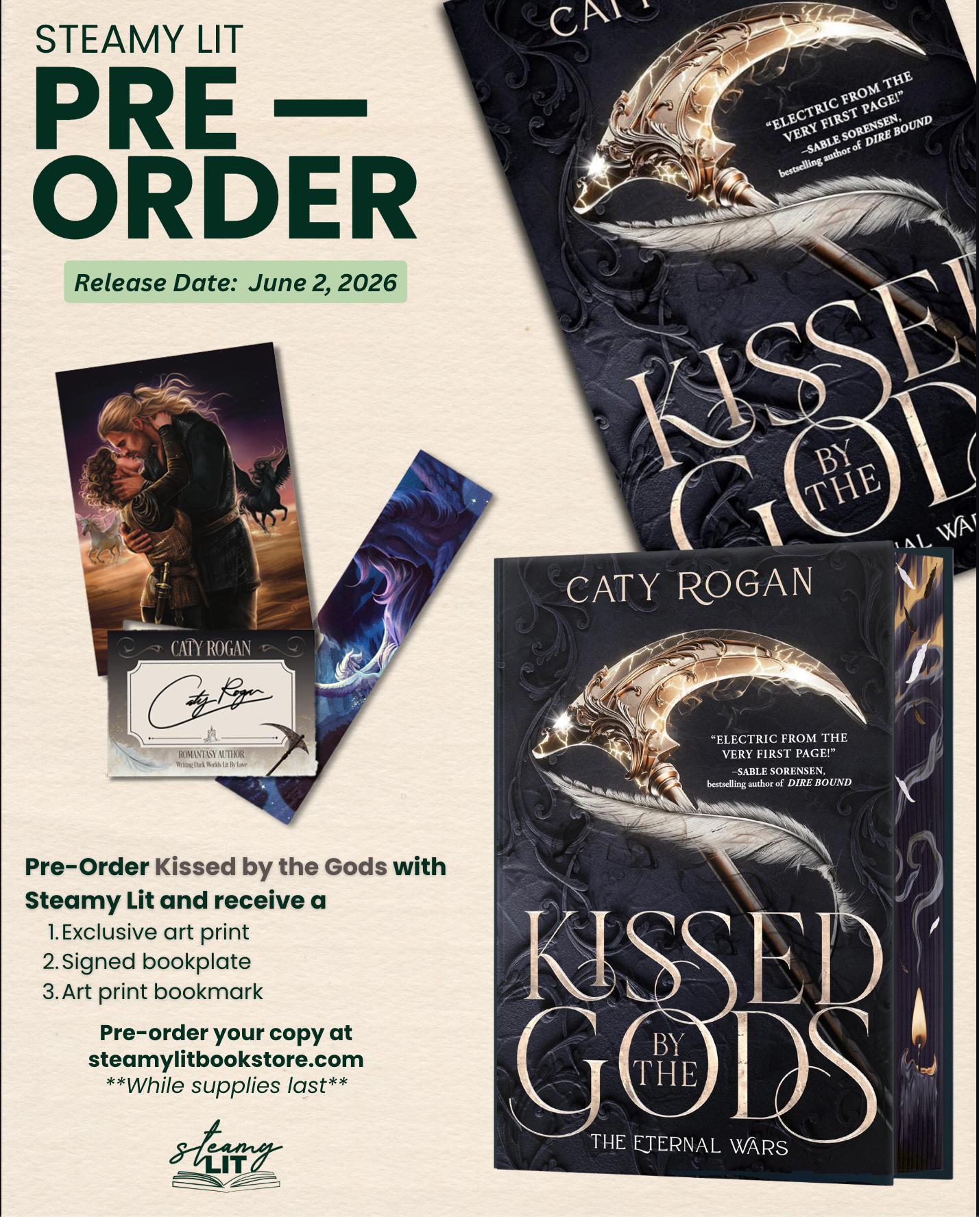 Kissed by the Gods by Caty Rogan (Pre-Order Campaign)