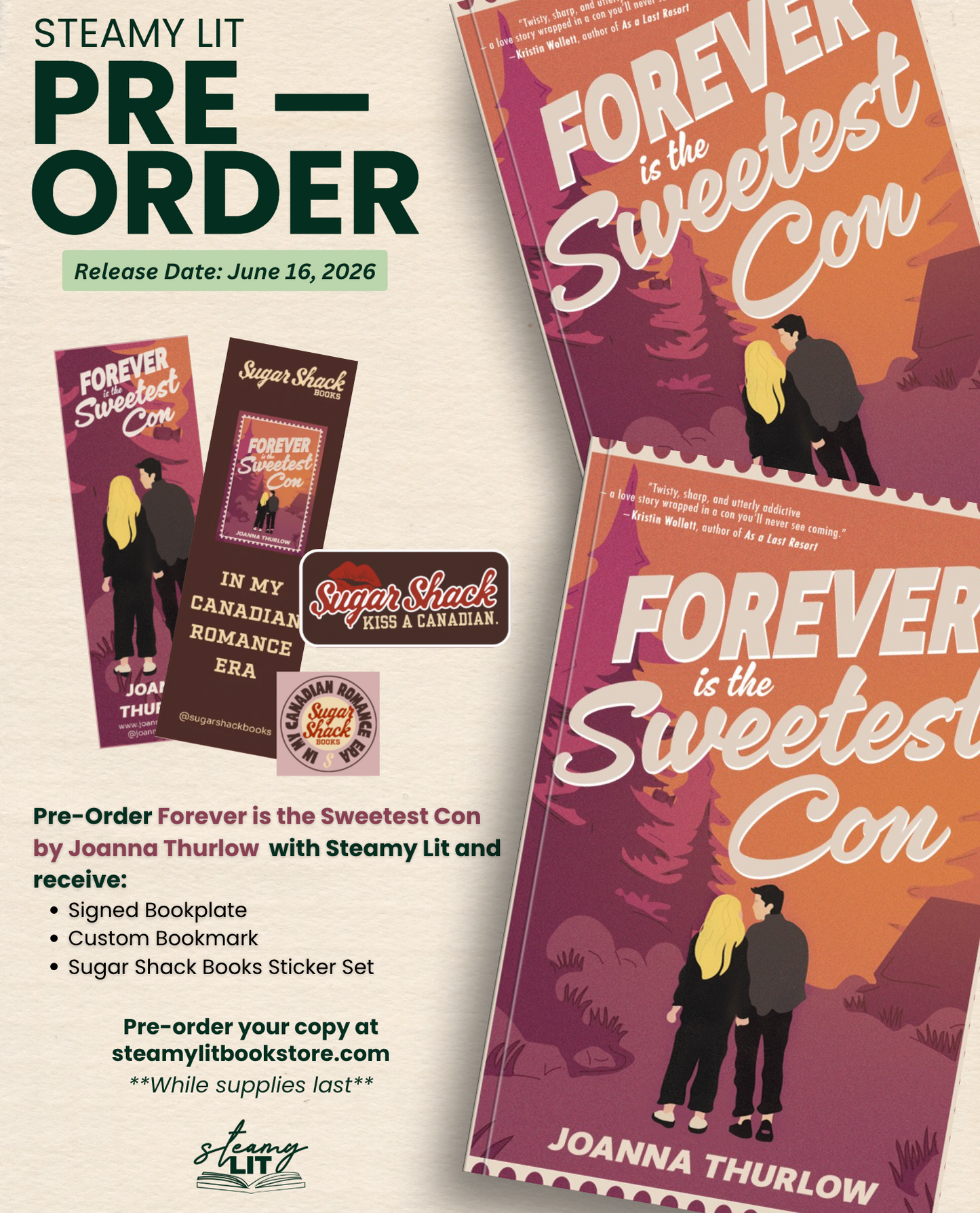 Forever is the Sweetest Con by Joanna Thurlow (Pre-order Campaign)