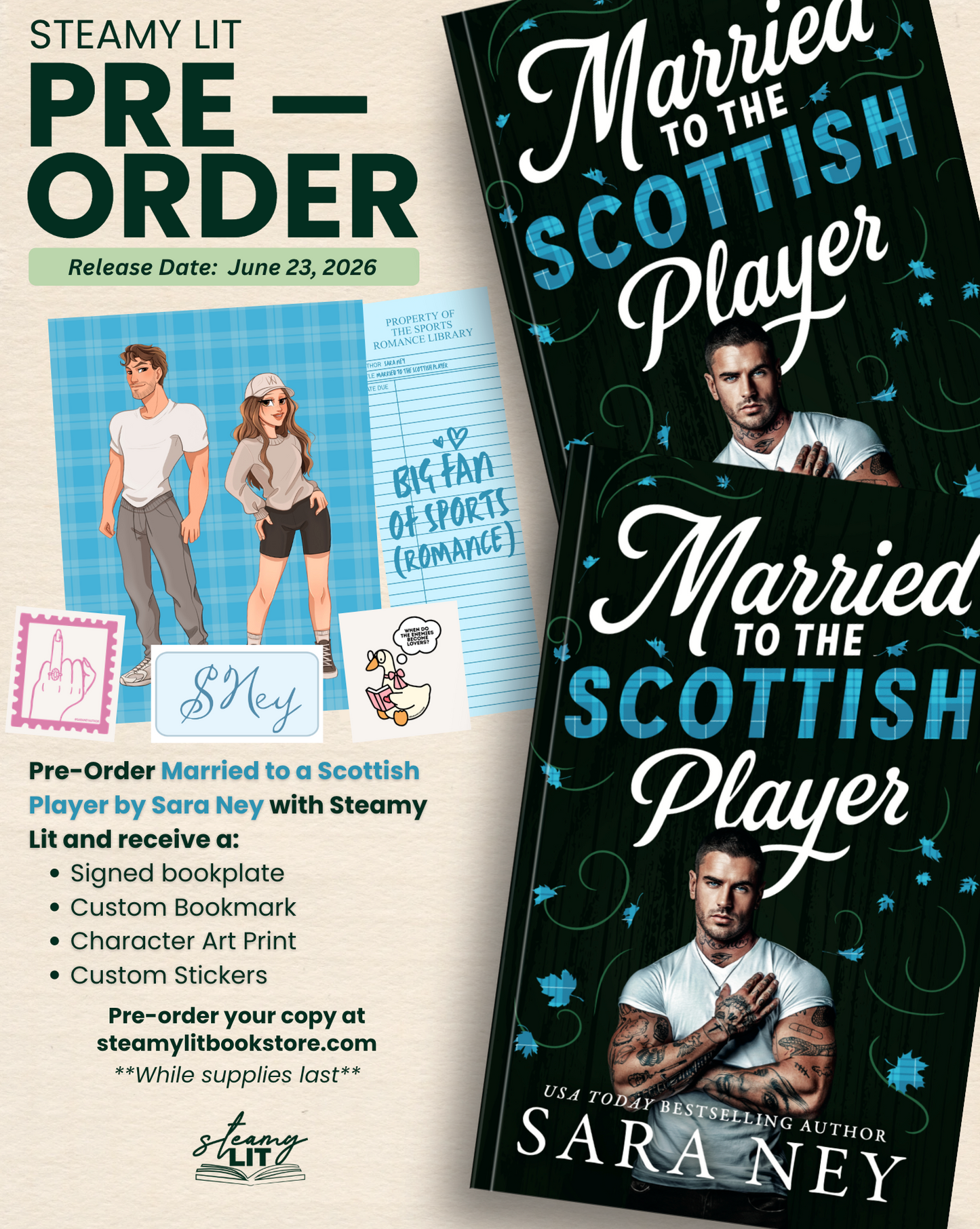 Married to the Scottish Player by Sara Ney (Pre-Order Campaign)