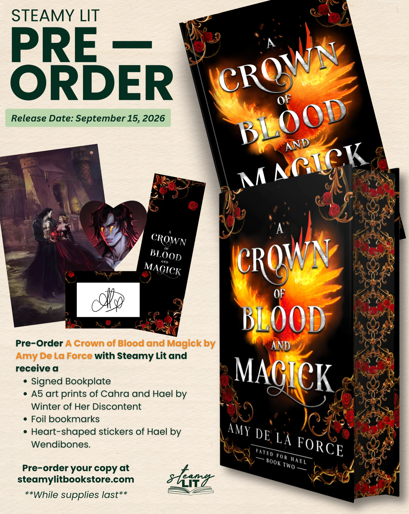 A Crown of Blood and Magick by Amy de la Force