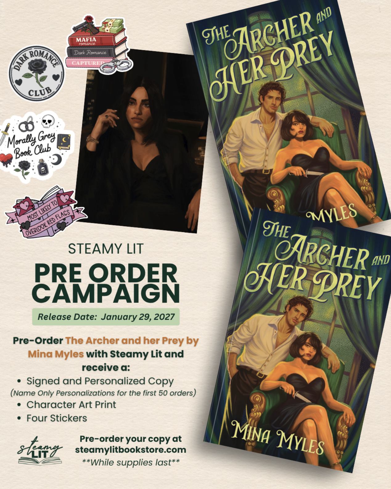 The Archer and Her Prey by Mina Myles (Pre-Order Campaign)