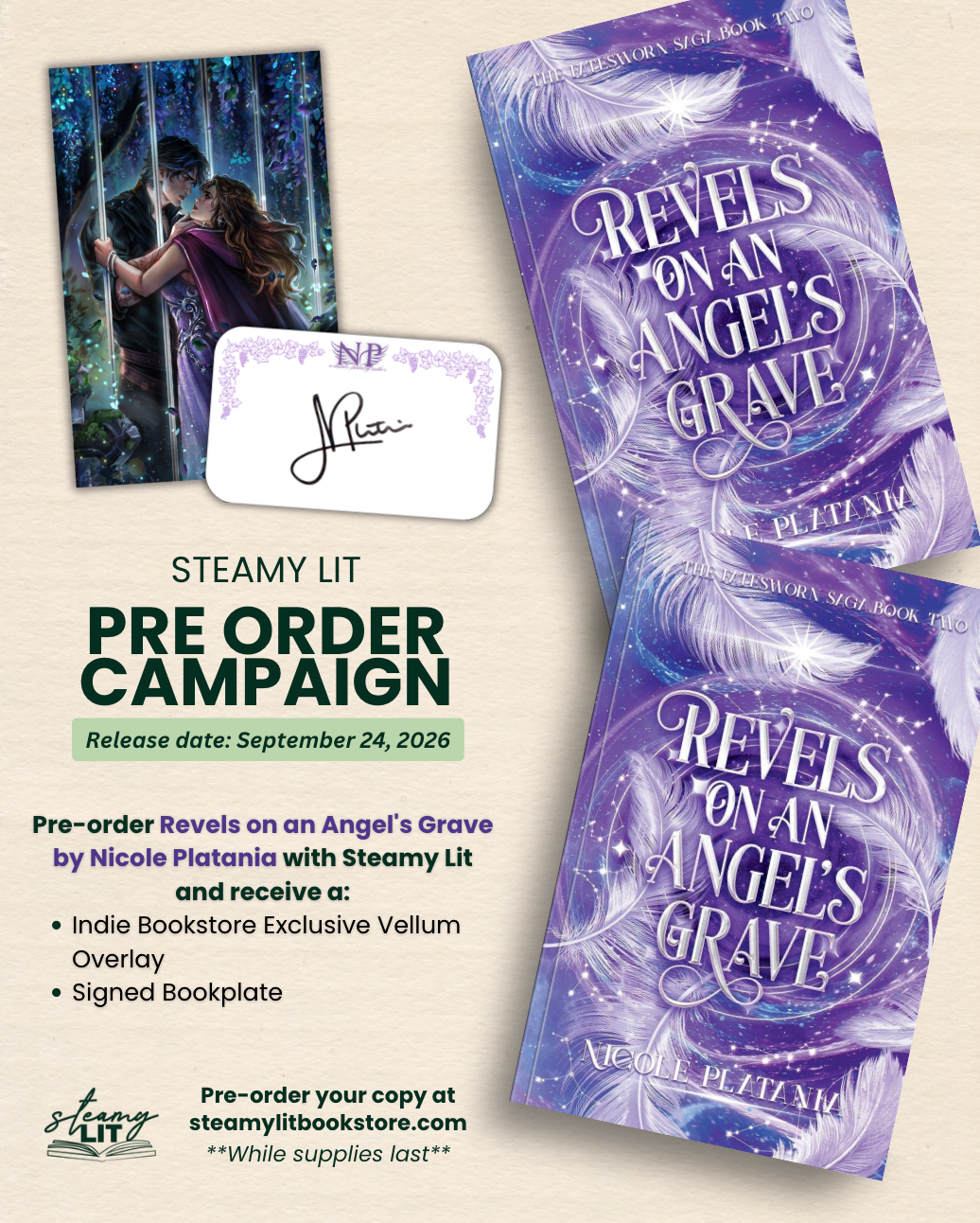Revels on an Angel's Grave by Nicole Platania (The Fatesworn Saga #2) (Pre-Order Camapign)